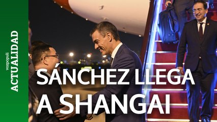 Pedro Sanchez aterriza en Shangai en su visita oficial a China para su encuentro con Xi Jinping