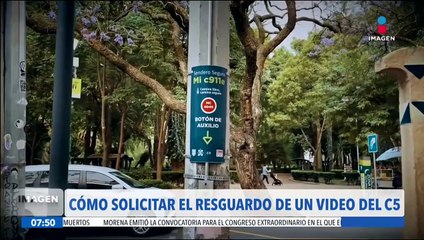 ¿Cómo solicitar el resguardo de un video del C5?