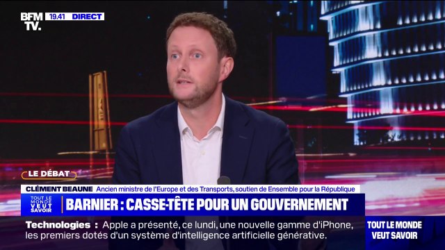 Clément Beaune, ancien ministre de l'Europe et des Transports: Je suis frappé, quand je compare les démocraties parlementaires, qu'on ne parle que de censure