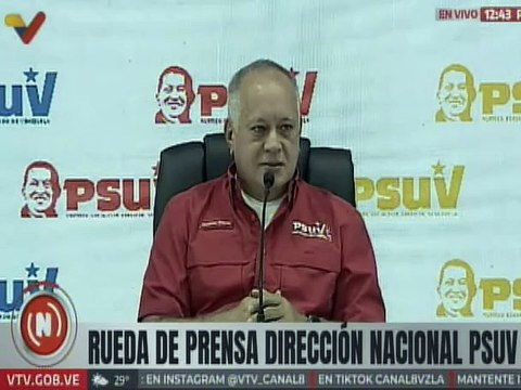 Primer Vpdte. del PSUV Diosdado Cabello: El plan de Edmundo González nunca fue electoral