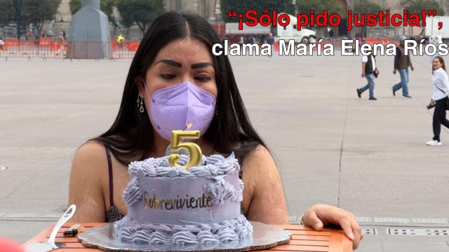 A cinco años de ser atacada con ácido, María Elena Ríos no ha obtenido justicia