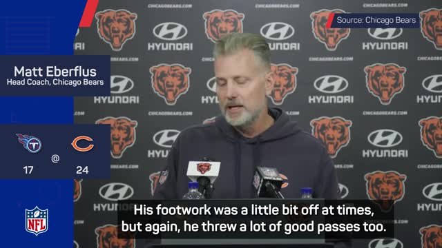 Eberflus backs Williams after rocky start to NFL career