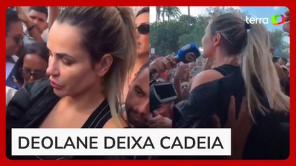 Deolane Bezerra deixa cadeia e é ovacionada por fãs