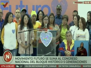 Movimiento Futuro formará parte del "Gran Congreso Nacional del Bloque Histórico Bolivariano"