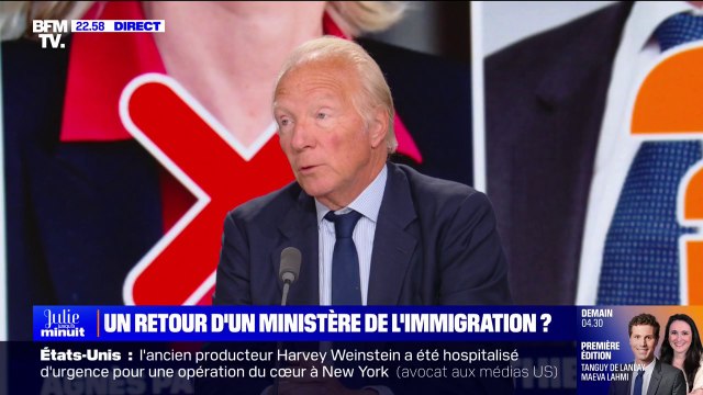 Créer un ministère, c'est toujours compliqué : Brice Hortefeux évoque les rumeurs d'un retour d'un ministère de l'Immigration