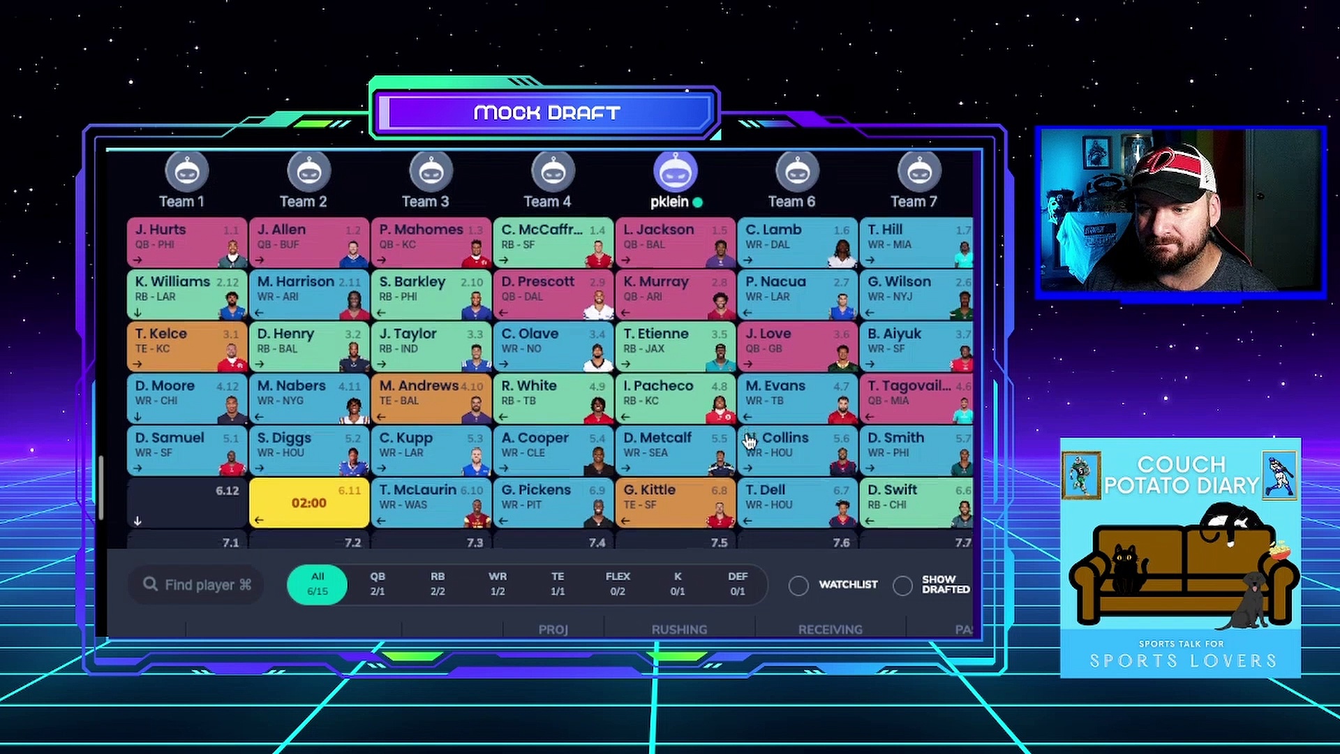 Fantasy Football Mock Draft - 2QB | NFL Fantasy Football Preview