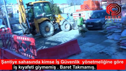İBBB'nın Bakırköy Özgürlük Anıtı  oradaki Şantiyesinde neden İş Kazalarını önleyici olarak İş Güvenliği önlemi alınmıyor