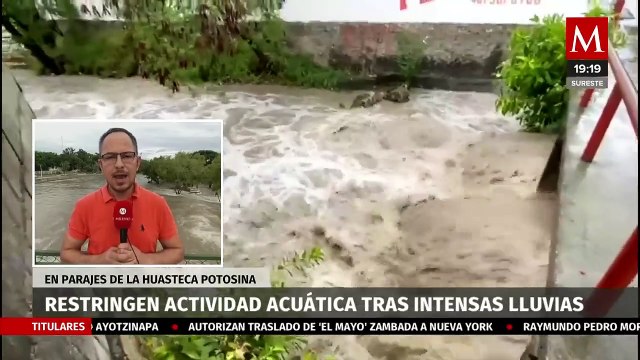 Restringen actividad acuática en parajes de la huasteca potosina por lluvias intensas