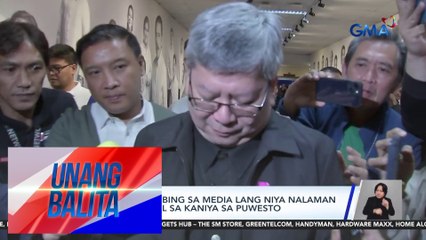 PCO at DOJ – Pagtanggal kay Immigration Commissioner Norman Tansingco, inaprubahan ni PBBM | Unang Balita