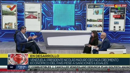 Pdte. Maduro destaca crecimiento económico en el país