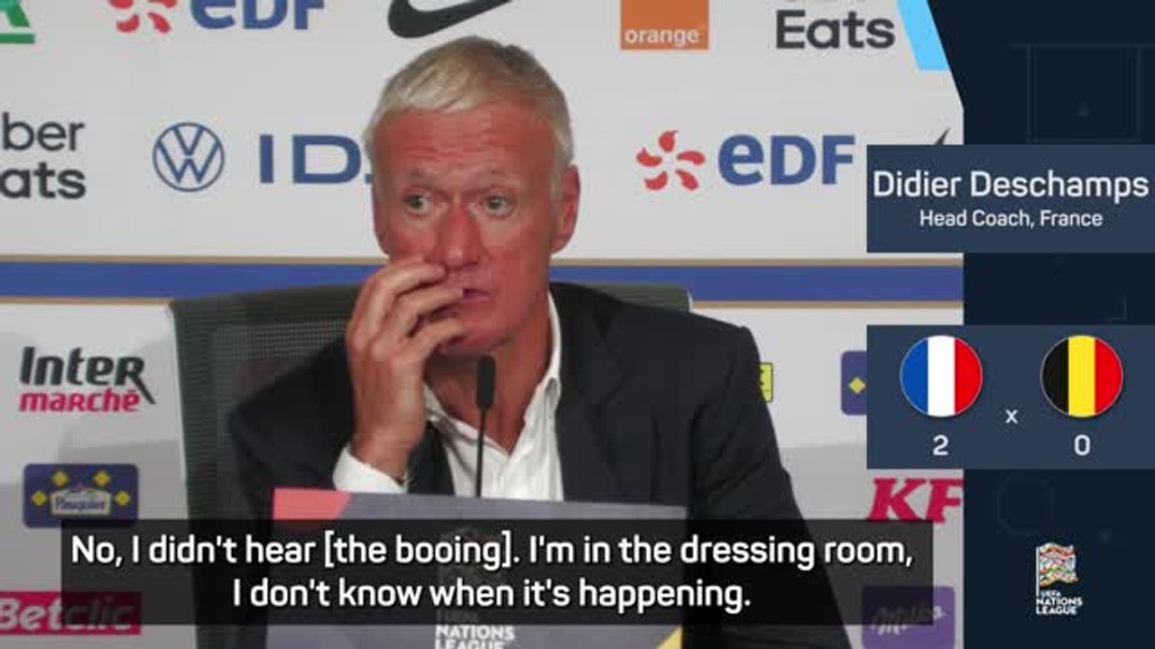 Deschamps reflects on being booed by France fans