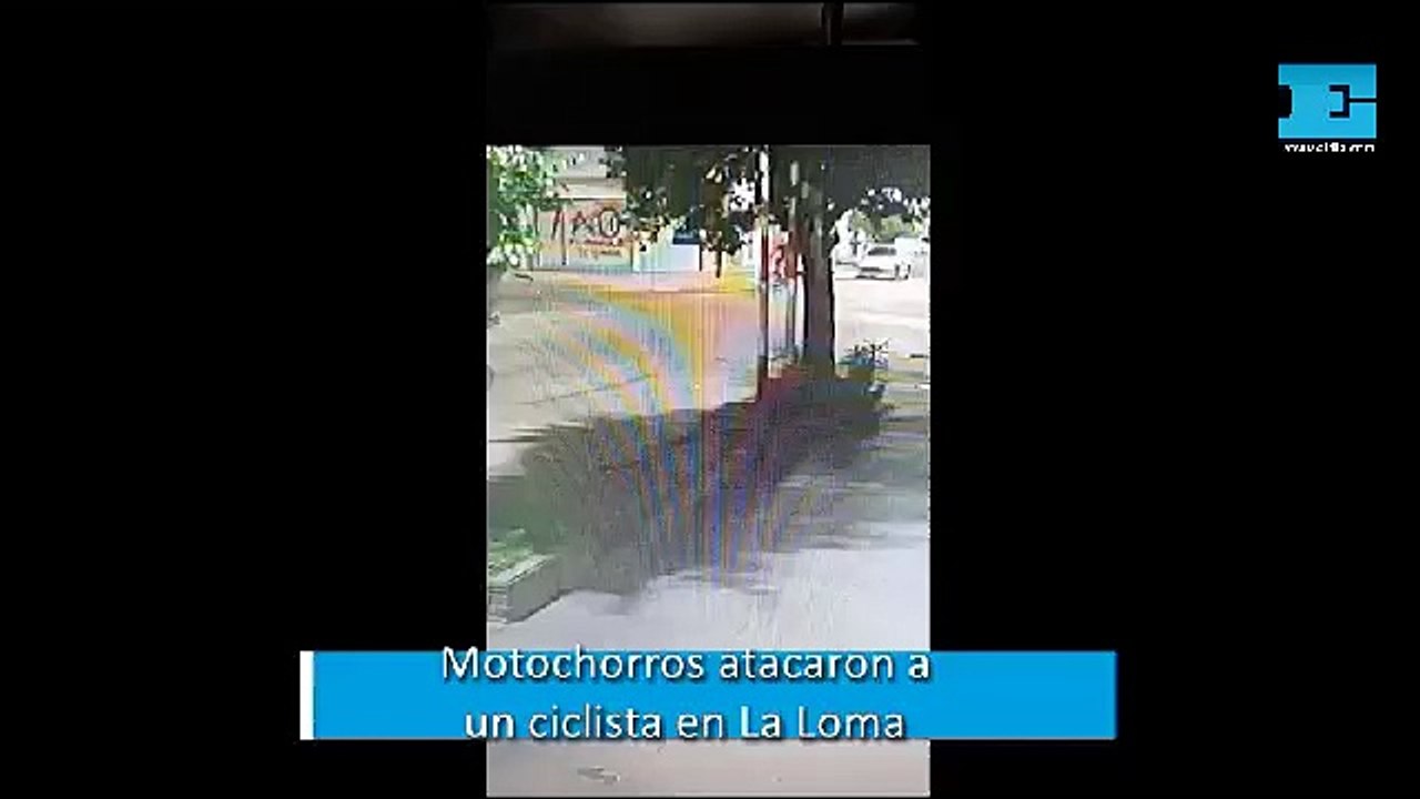 Motochorros atacaron a un ciclista en La Loma