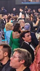 Fátima Florez en una de las mesas principales de los Martín Fierro