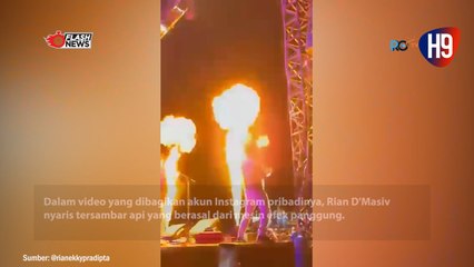 Rian D'Masiv Tersambar Api Saat di Panggung, Kok Bisa ya?