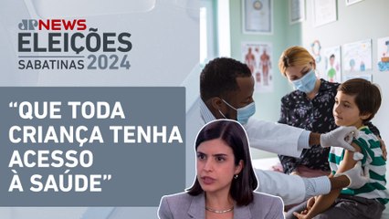 Como garantir saúde "antes do nascimento"? Tabata detalha plano de governo | SABATINA JP