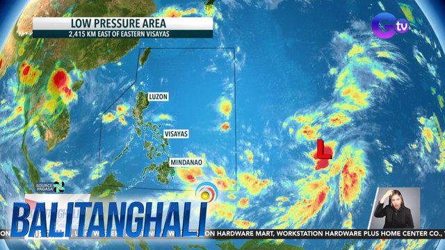 Nasa labas ng PAR ang binabantayang LPA malapit sa Batanes | Balitanghali