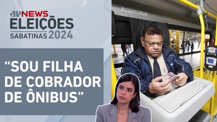 Acabar com cobradores pode reduzir o valor da passagem? Tabata responde | SABATINA JP