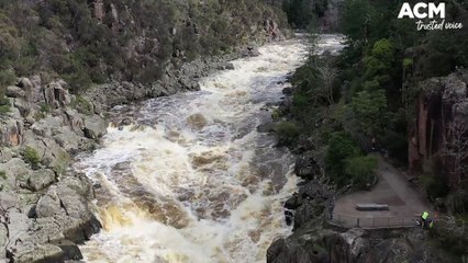 Drone flight over Cataract Gorge (10/9/24)