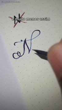 Você escreveu a letra N errado sua vida toda #caligraphy #letrabonita #lettering #LETRA #caligrafia