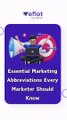  Essential Marketing Terms & Abbreviations Every Marketer Should Know  | Eflot