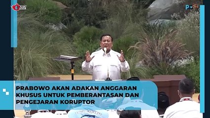 Prabowo Siapkan Anggaran Khusus dan Ajak Bangsa Perangi Korupsi serta Narkoba