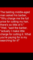 Bald Man at the Barber