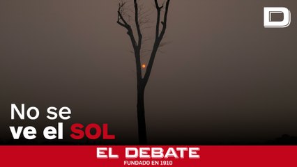 la inmensa nube de humo que impide ver el sol en la ciudad amazónica de Porto Velho