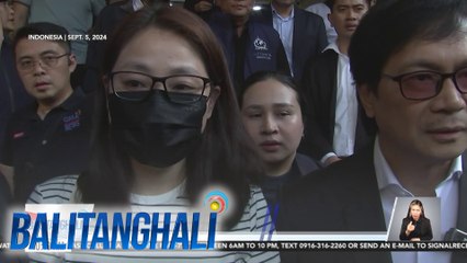 Télécharger la video: Alice Guo, ibinigay sa Senado ang pangalan ng tumulong sa kanila na makalabas ng Pilipinas | Balitanghali