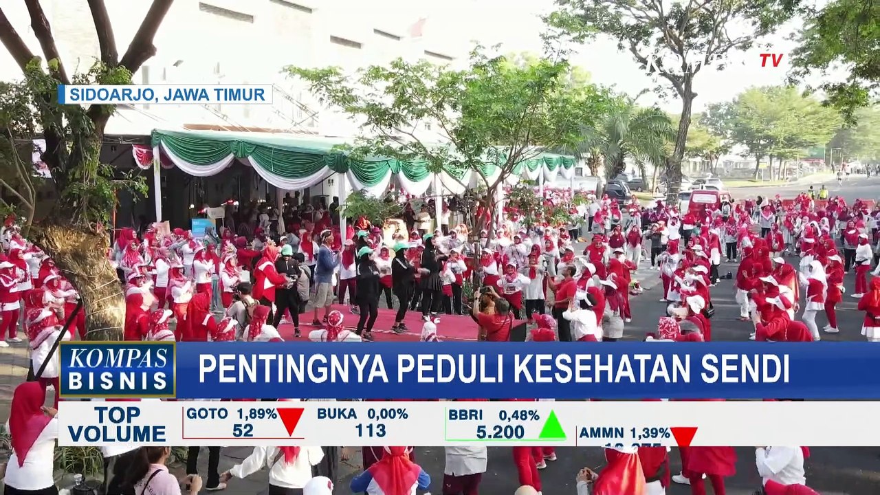 Edukasi Pentingnya Kesehatan Sendi, Ribuan Ibu-Ibu di Sidoarjo Gelar Acara Senam Sehat