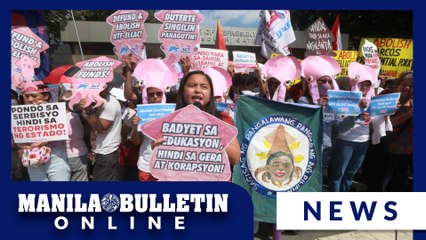 Protesters seek accountability on the confidential funds of the OVP