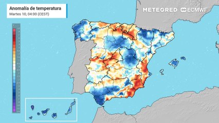 Desplome de las temperaturas a partir del jueves
