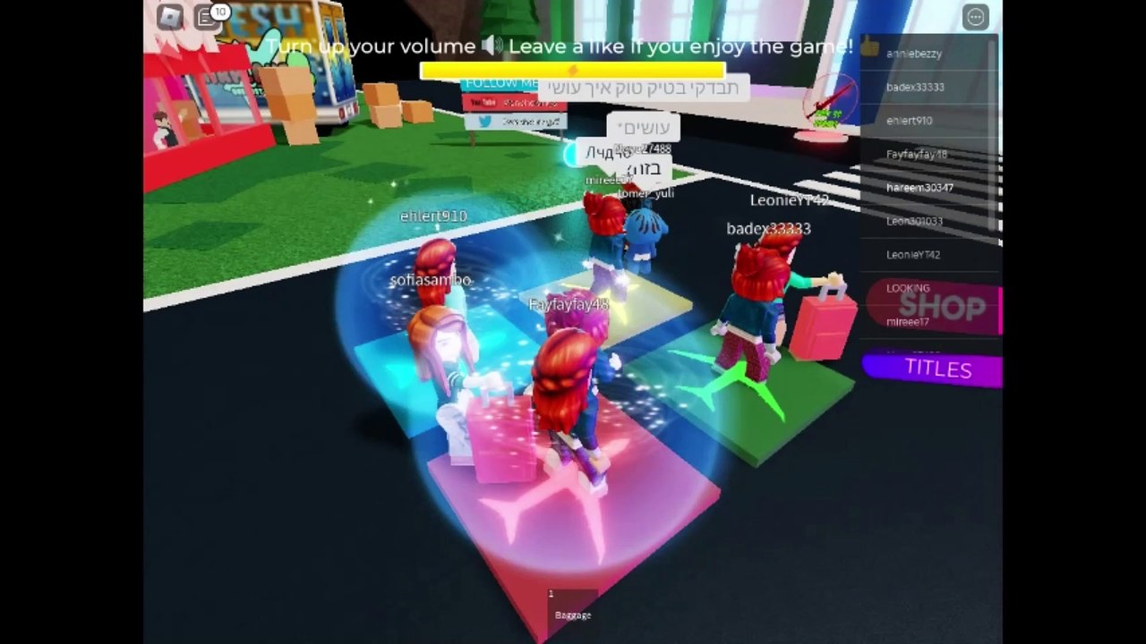 Amazing party in roblox