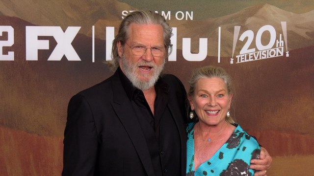 Jeff Bridges and Susan Geston attend FX's The Old Man season 2 premiere in Los Angeles