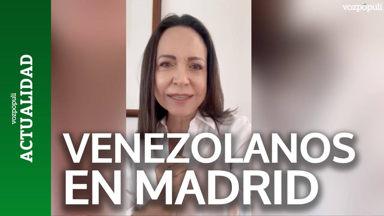 Maria Corina Machado convoca a los venezolanos en Madrid