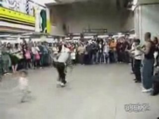 Breakdancer Kicks 3 Year Old