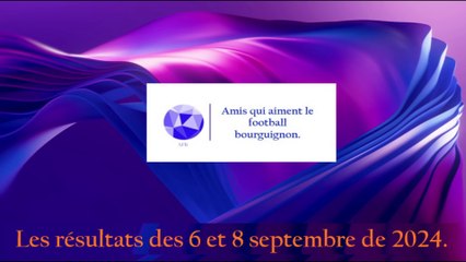 Les résultats des 6 et 8 septembre de 2024.