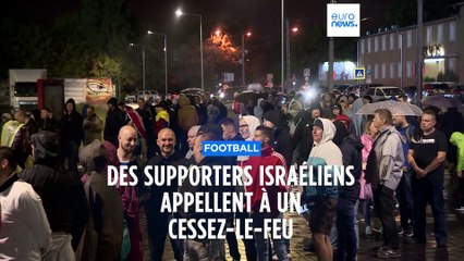 Des supporters de l'équipe nationale israélienne de football appellent à un cessez-le-feu