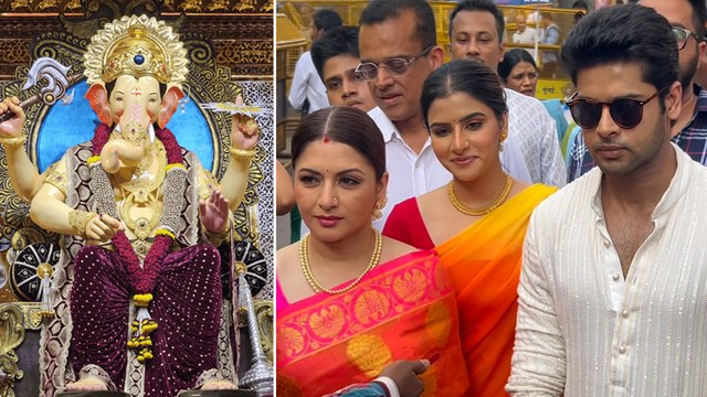 Bhagyashree & Abhimanyu-Avantika Dassani Visit Lalbaugcha Raja To Seek Blessings From Lord Ganesha!