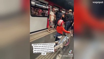 Cazan a dos carteristas en el Metro de Barcelona y tiene que actuar seguridad