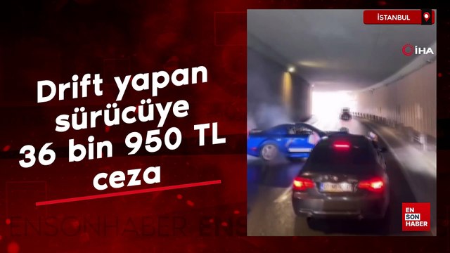 İstanbul'da düğün konvoyunda drift attı: 36 bin 950 TL'lik ceza yedi