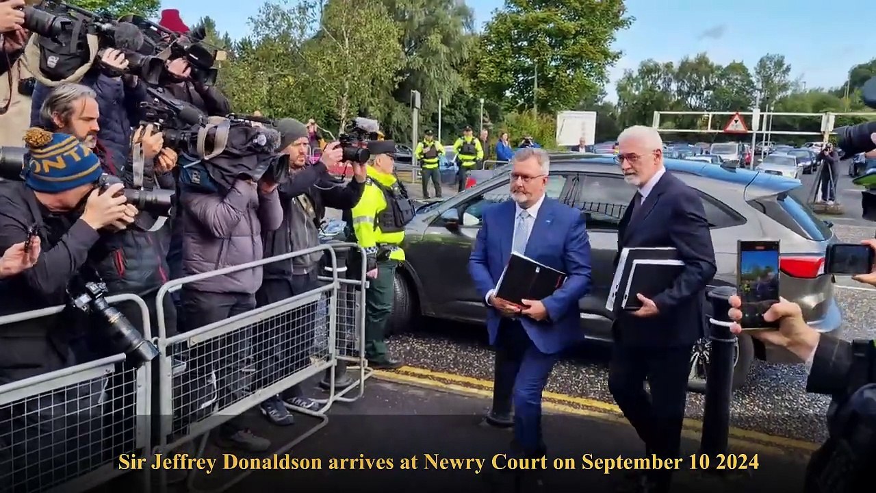 Sir Jeffrey and Lady Eleanor Donaldson at Newry Court September 10 2024