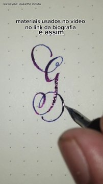 Você escreveu a letra G errado sua vida toda