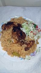 Daal chawal and bhindi