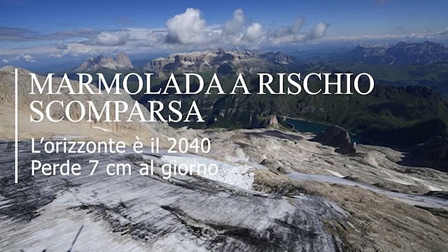 Il ghiacciaio della Marmolada a rischio scomparsa: perde 7cm ogni giorno