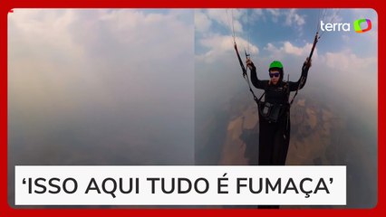 Queimadas no Brasil: piloto de paraglider mostra céu de SP tomado por fumaça: ‘Falta consciência’