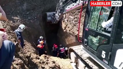 Samsun'da su kuyusu kazısında göçük: İşçilerin cansız bedenine ulaşıldı