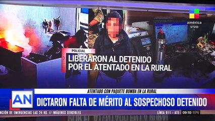 Liberan a sospechoso de atentado en la Sociedad Rural por falta de mérito