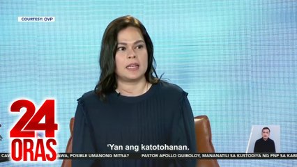 VP Sara Duterte - Hawak ni Speaker Romualdez at Rep. Co ang national budget | 24 Oras