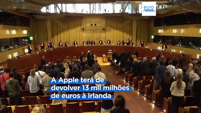 Apple e Irlanda perdem processo de acordo fiscal de 13 mil milhões de euros, numa vitória para a senhora dos impostos da UE