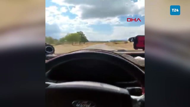 12 yaşındaki sürücü, kendi yaptığı kazayı görüntüledi